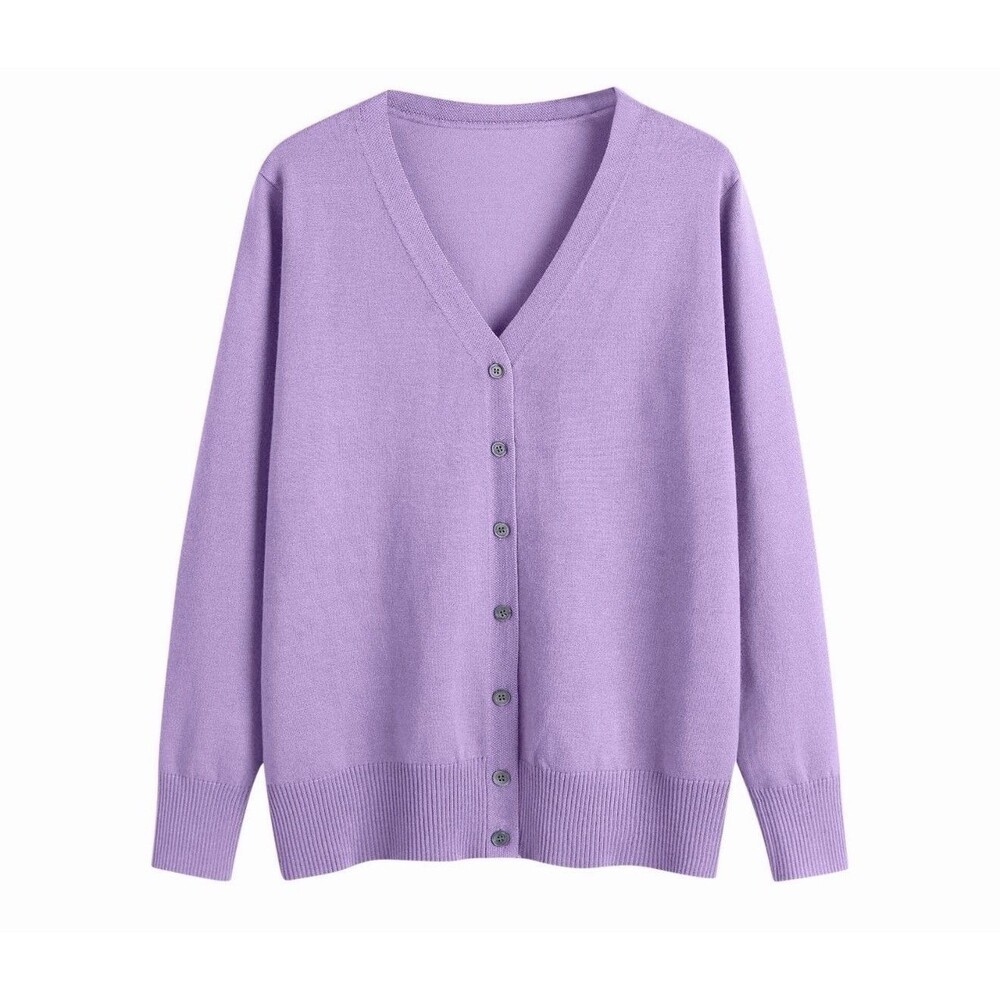 Women's cardigan Lightweight Button Down Cardigan Sweater Business Casual L/XL